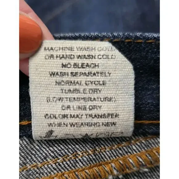 Evisu Y2K Denim Shorts Dark Blue Size 44 Vintage Heritage - Picture 13 of 15